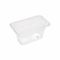 Preview: Gastronormbehälter 1/9 GN 10 cm tief aus Polycarbonat - Robuster und transparenter GN-Behälter