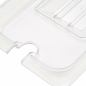 Preview: Gastronorm-Deckel - 1/6 GN - Polycarbonat - mit Vertiefung