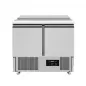 Preview: Saladette 900x700x870 mm Edelstahl 230 Liter 2 Türen
