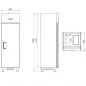 Mobile Preview: Mastro Tiefkühlschrank 400 Liter aus Edelstahl | -10°/-18°C