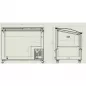 Preview: Combisteel Tiefkühltruhe fahrbar 297 Liter mit Glasdeckel | 105 cm breit | -18° / -24° C