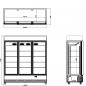 Preview: TOPLINE Getränkekühlschrank 1610 Liter mit Leuchtaufsatz Preview: TOPLINE Getränkekühlschrank 1610 Liter mit Leuchtaufsatz
