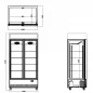 Preview: Getränkekühlschrank 870 Liter mit Leuchtaufsatz