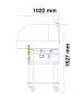 Preview: Mobiler Gas Pizzaofen Pavesi JOY 60TW | 1 bis 2 Pizzen | Backfläche rotierend | B804 x T1022 x H1789 mm Preview: Mobiler Gas Pizzaofen Pavesi JOY 60TW | 1 bis 2 Pizzen | Backfläche rotierend | B804 x T1022 x H1789 mm