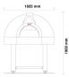 Preview: Holz Pizzaofen Pavesi JOY 120H | Backfläche statisch | 4 bis 5 Pizzen Preview: Holz Pizzaofen Pavesi JOY 120H | Backfläche statisch | 4 bis 5 Pizzen
