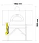 Preview: Gas Pizzaofen Pavesi RPM 140/180G | Backfläche statisch | Bis 17 Pizzen