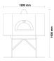 Preview: Holz Pizzaofen Pavesi RPM 140/180H | Backfläche statisch | Bis 16 Pizzen | B1800 x T2100 x H1900 mm