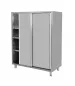 Preview: Geschirrschrank 1600x600x1800mm 2 Schiebetüren 3 Schiebeböden