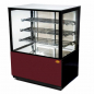 Preview: Wärmevitrine Bordeaux-Schwarz 1000x750x1300