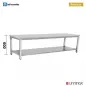 Preview: Arbeitstisch 700 Niedrigmodell 120x70 cm Höhe 600 mm stabil