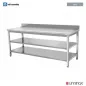 Preview: Arbeitstisch 1500x700x850 mm mit Aufsatz und Doppelboden ECO
