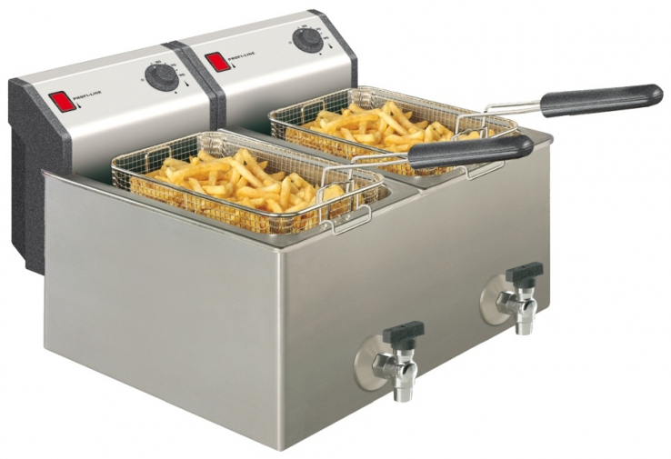 Elektro-Fritteuse 2x 8 Liter
