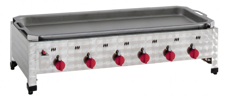 Neumärker Gas-Kombi-Tischbräter | 6 Brenner