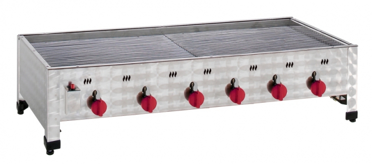 Neumärker Gas-Kombi-Tischbräter | 6 Brenner