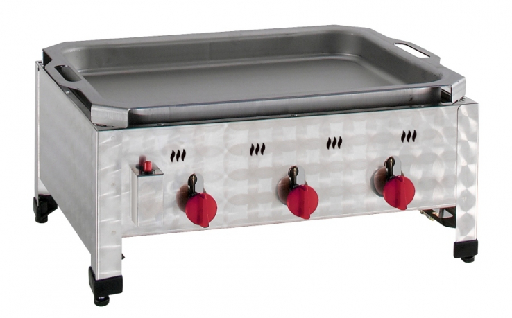 Neumärker Gas-Kombi-Tischbräter | 3 Brenner