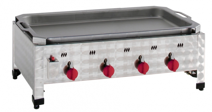 Neumärker Gas-Kombi-Tischbräter | 4 Brenner