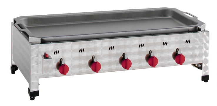 Neumärker Gas-Kombi-Tischbräter | 5 Brenner