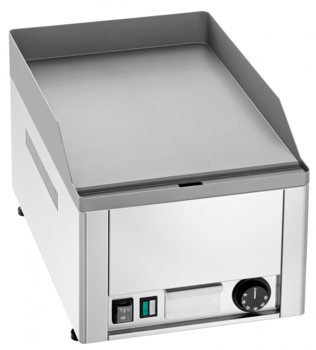 Neumärker elektro Griddleplatte | 1 Heizzone | Glatte Gussplatte