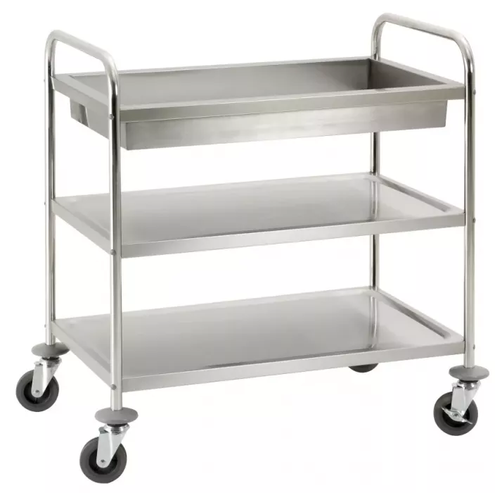 Servierwagen mit Abräummulde