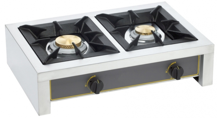 Neumärker Gaskocher 2 Brenner | 1 x 7 kW + 1 x 5 kW