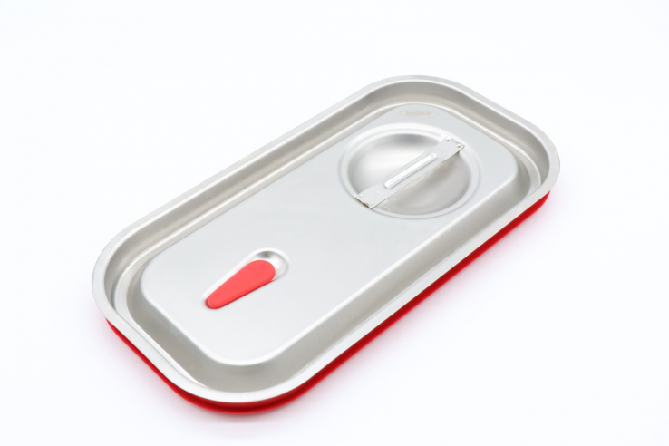 Gastronorm Deckel 1/3 GN aus Edelstahl mit luftdichtem Verschluss - Gastrohot