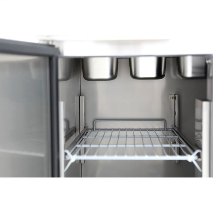 EASYLINE Pizza-Saladette 700 / 2-fach - mit 2 Türen