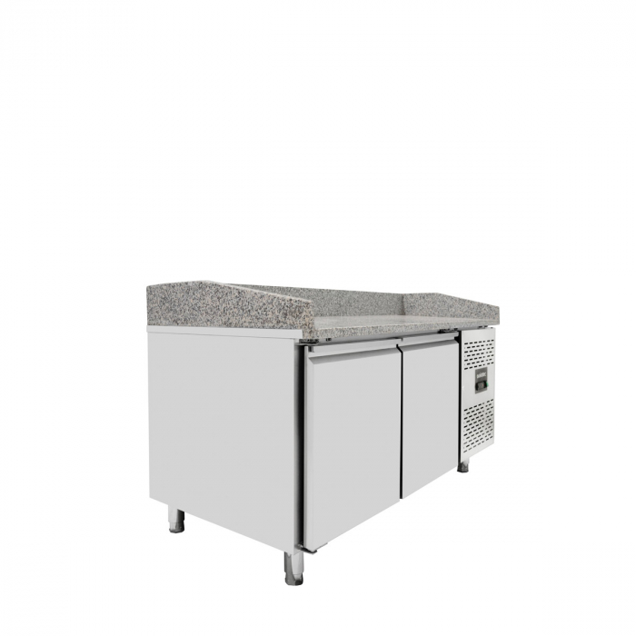 EASYLINE Pizzakühltisch 800 / 2-türig "grau"