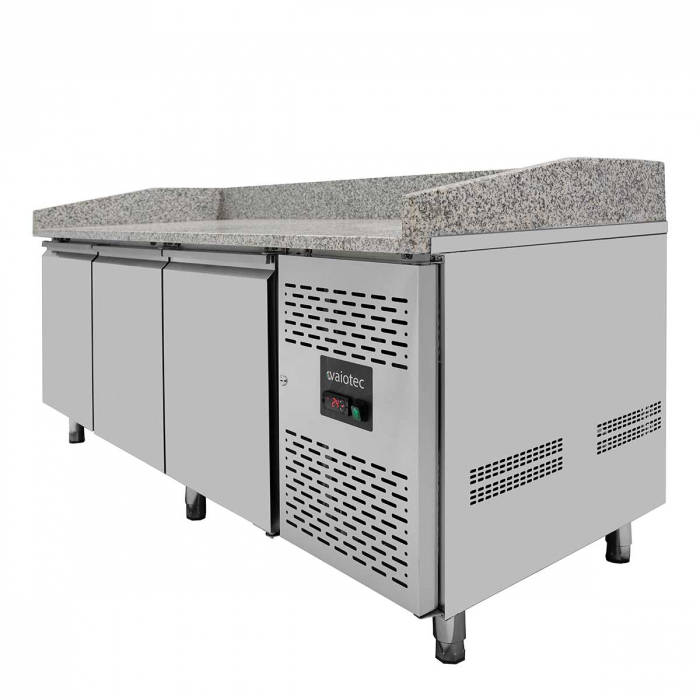EASYLINE Pizzakühltisch 800 / 3-türig "grau"