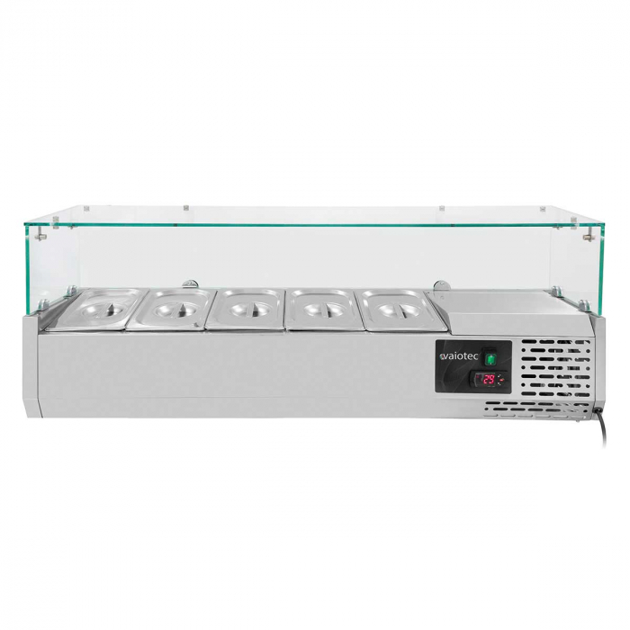 Kühlaufsatz 330 mit Glasabdeckung 5xGN1/4 1200 - Easyline