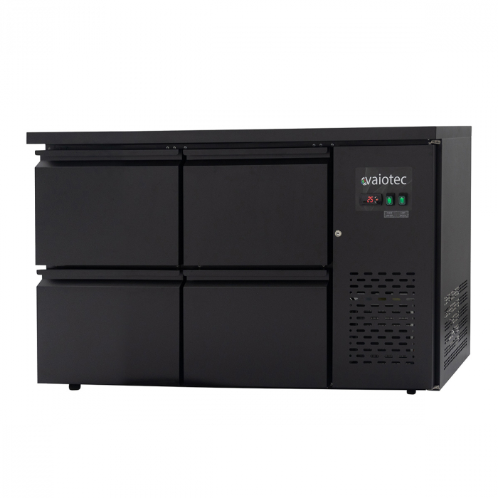 EASYLINE Barkühltisch schwarz / 4 Schubladen