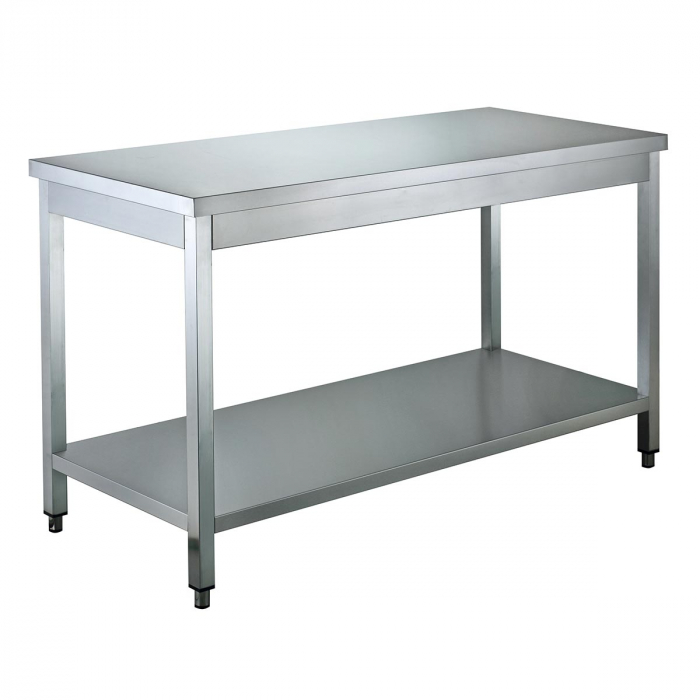 Arbeitstisch 600 Easyline mit Grundboden B 2000 - Gastrohot