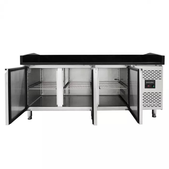 EASYLINE Pizzakühltisch 800 / 3-türig "schwarz"