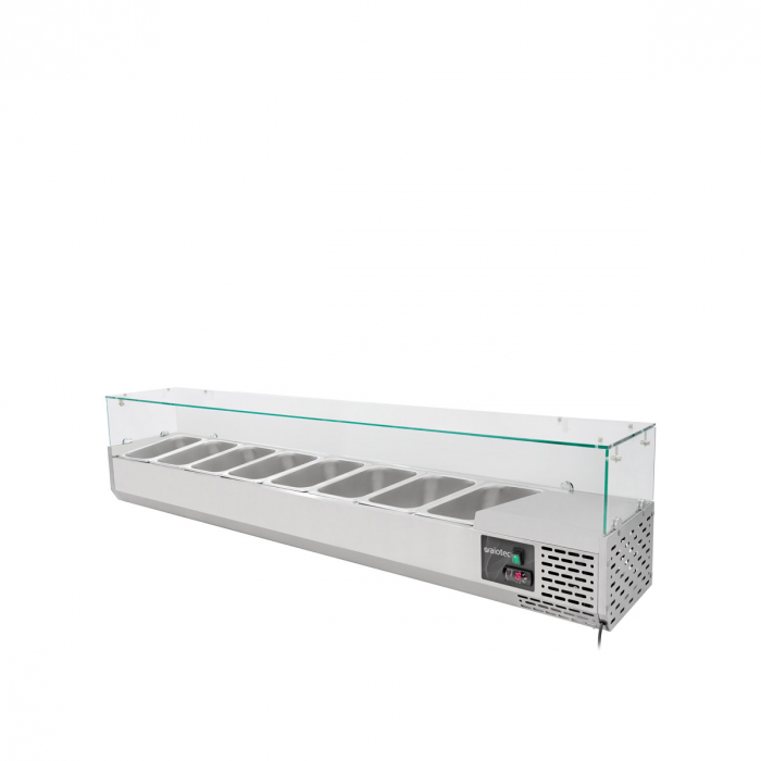 EASYLINE Kühlaufsatz 380 mit Glasabdeckung 8xGN1/3 - 1800