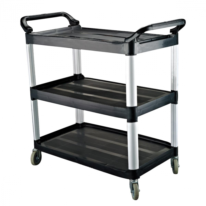 Servierwagen Kunststoff Big 3 Böden - Stabil und leicht zu reinigen - Ideal für den Einsatz in Gastronomie und Haushalt