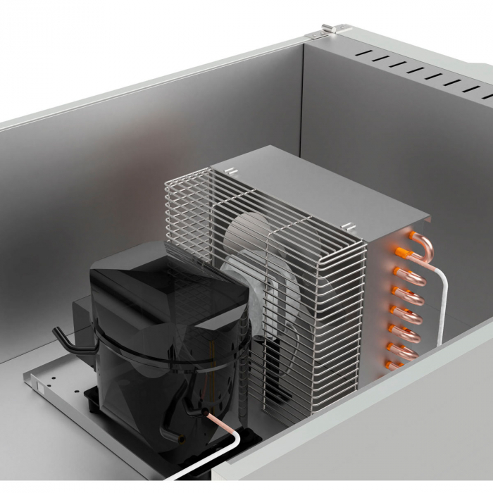 TOPLINE Tiefkühlschrank 1400 / 2-türig GN 2/1