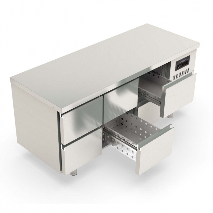 TOPLINE Tiefkühltisch 700 / 3-fach GN1/1 mit 6 Schubladen