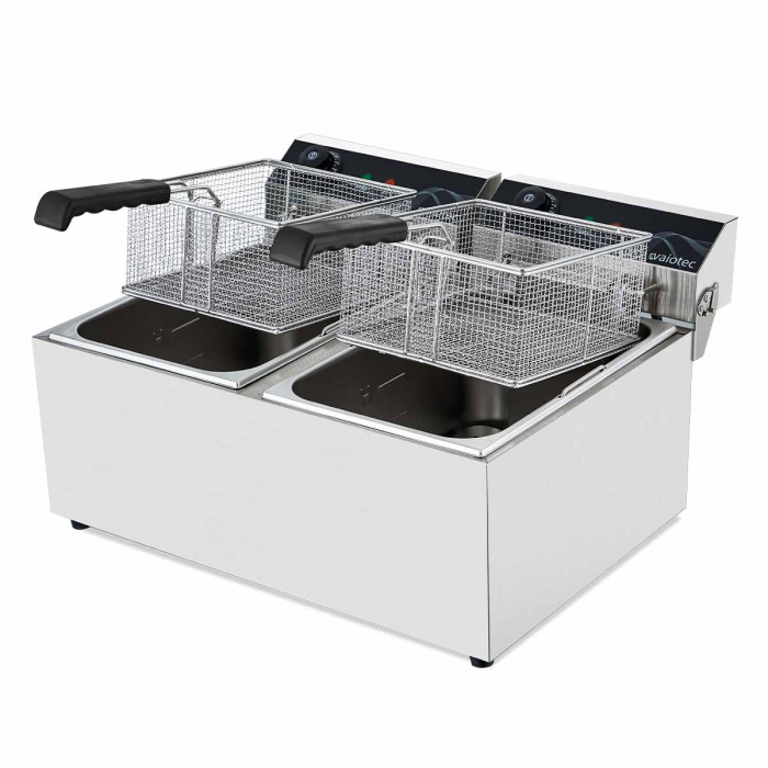 EASYLINE Elektro Fritteuse 2 Becken 17+17 Liter