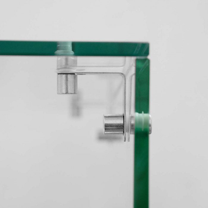 EASYLINE Pizzakühltisch 800 / 2-türig "grau" inkl. Kühlaufsatz GN1/4