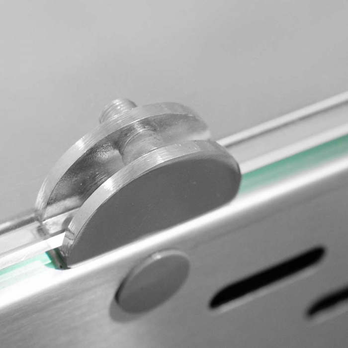 EASYLINE Pizzakühltisch 800 / 2-türig & 7 Schubladen "schwarz" inkl. Kühlaufsatz GN1/4