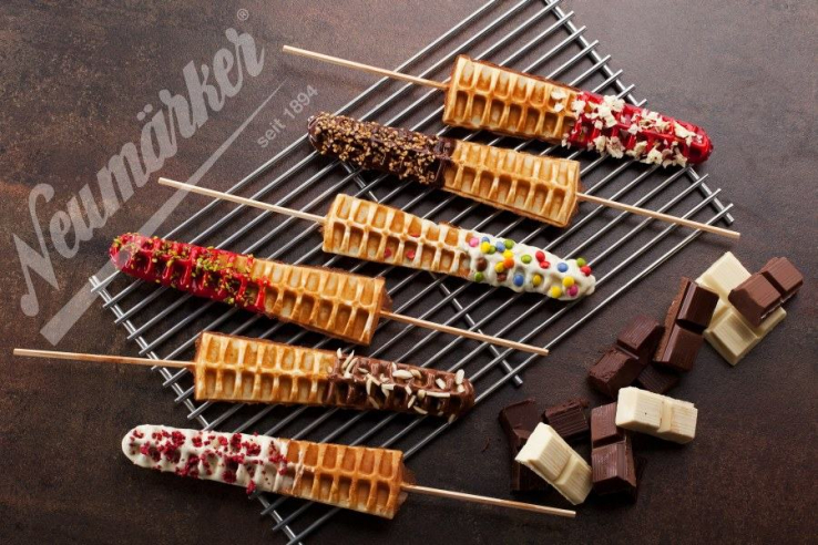 Neumärker Waffeleisen Lolly am Stiel | 1 Minute für 4 Waffeln