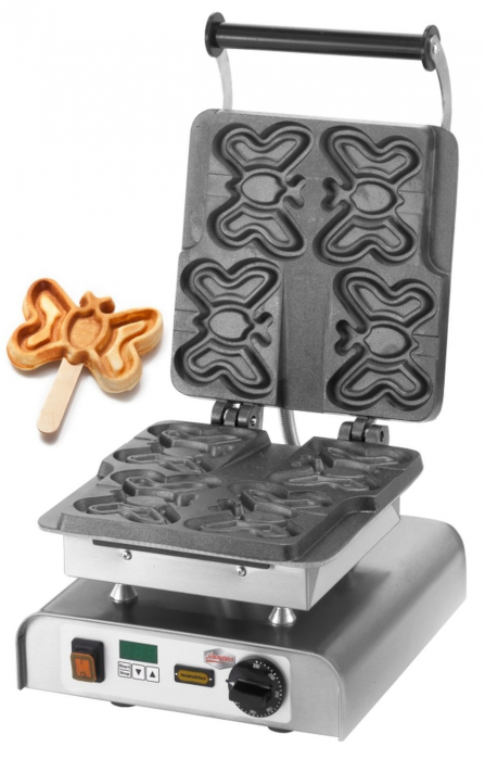 Waffeleisen Butterfly am Stiel