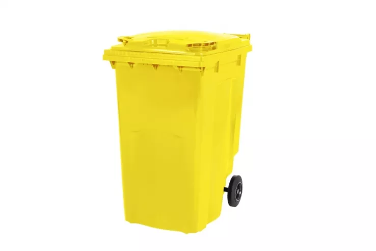 2 Rad Müllgroßbehälter 340 Liter gelb
