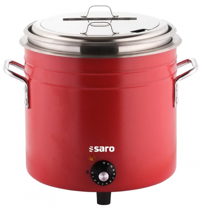 Retro Suppenkessel in Rot - ideal für die Gastronomie