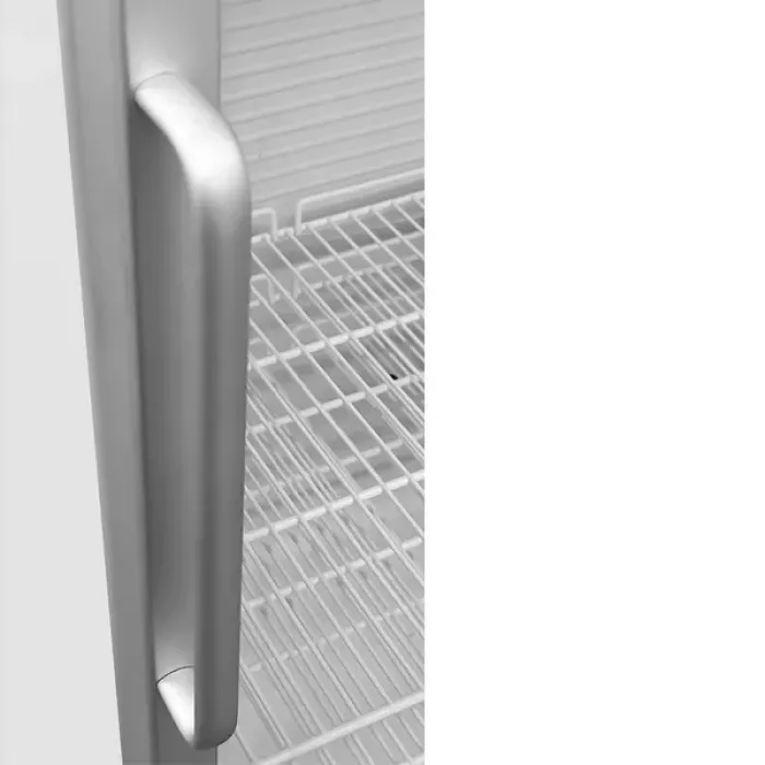 Kühlschrank 630L Glastür ventiliert weiß +2°C bis +8°C abschließbar