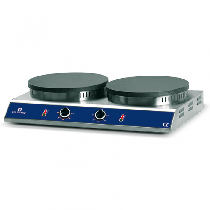 Elektro Crepegerät 2x Ø 350 mm - Professionelles Crepegerät für die Gastronomie