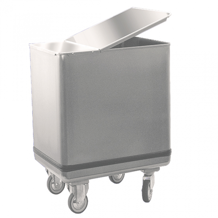 Trichterwagen für Mehl Deckel Edelstahl 150L