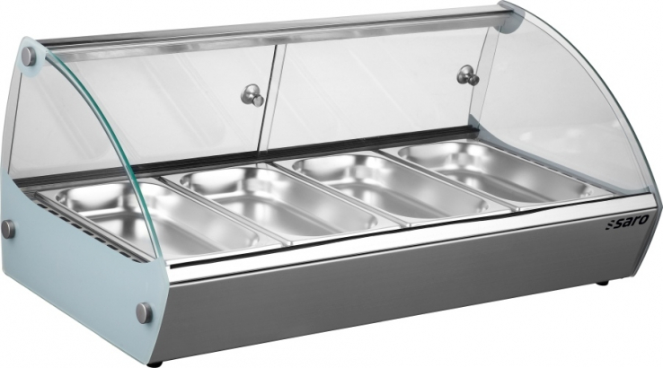 Warmhaltevitrine 46 Liter | inkl. 4 x 1/3 GN-Behälter