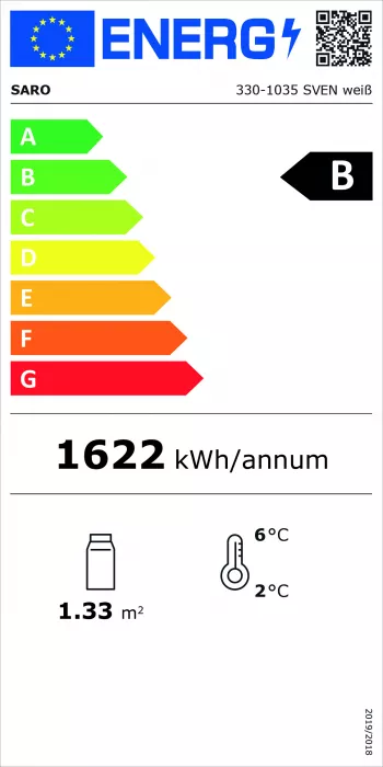 Kühlvitrine 235 Liter weiß | B 515 x L 485 x H 1689 mm