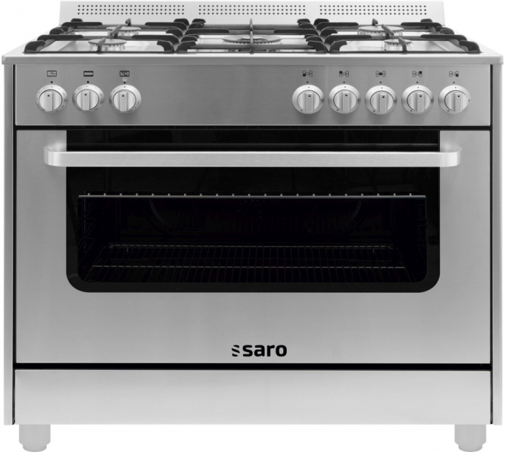Multifunktionsherd 5 Gasbrenner | 115L Elektro-Umluftbackofen