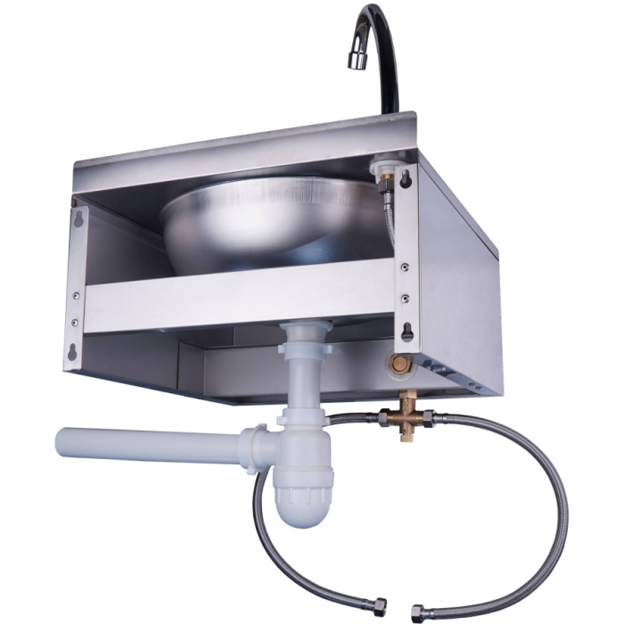 Handwaschbecken mit Kniebedienung | B 400 x T 400 x H 240 mm